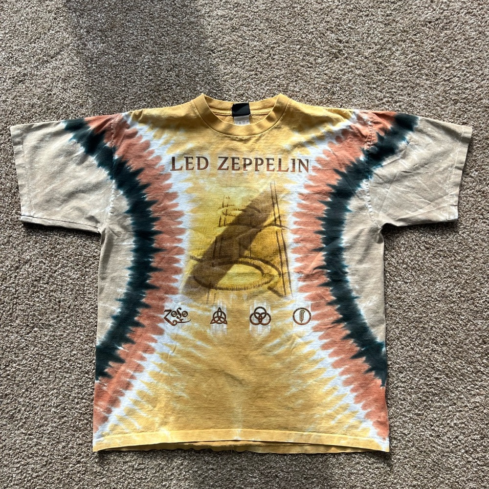 Led Zeppelin Graphic Tie-Dye Shirt